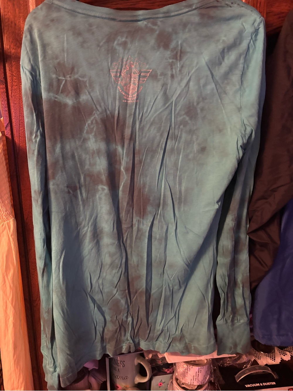 Harley-Davidson Women's Teal Sail Graphic Long Sleeve Top - Picture 5 of 5